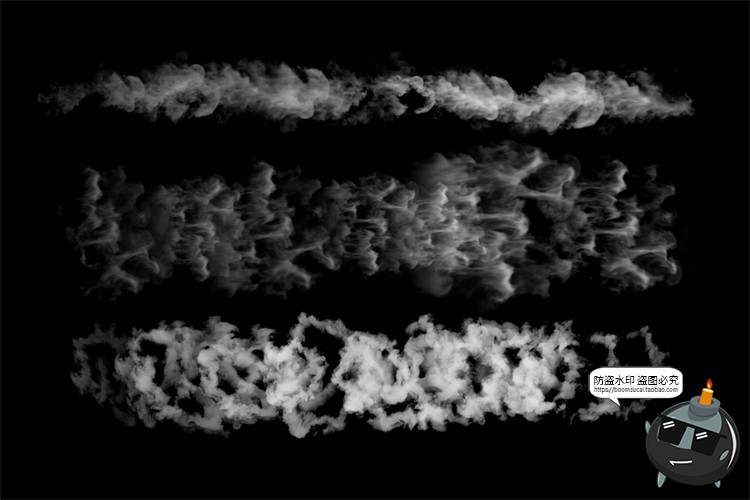 图片[2]-雾气烟雾迷雾白茫茫雾霾朦胧CG绘画特效插画PS笔刷ABR格式PS素材-设计猿