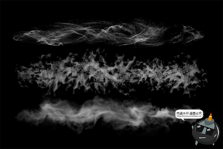 图片[3]-雾气烟雾迷雾白茫茫雾霾朦胧CG绘画特效插画PS笔刷ABR格式PS素材-设计猿