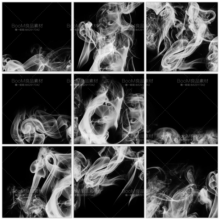 图片[11]-白烟雾云雾喷雾PNG免抠合成叠图影楼JPG黑底叠图PS后期效果素材-设计猿