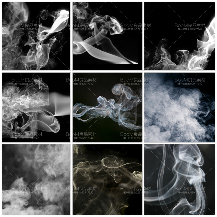 图片[15]-白烟雾云雾喷雾PNG免抠合成叠图影楼JPG黑底叠图PS后期效果素材-设计猿