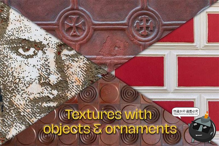 图片[5]-石材地砖砖墙砖头石头红砖水泥石墙底纹背景TIF高清格式图片素材-设计猿