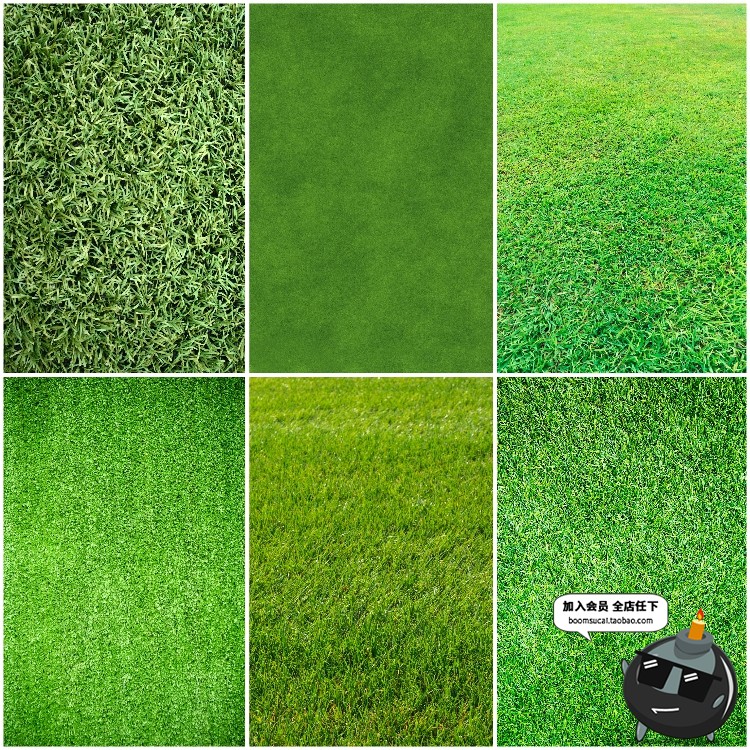 图片[1]-绿茵草坪草地绿地小草绿植物背景纹理JPG高清图片后期合成PS素材-设计猿