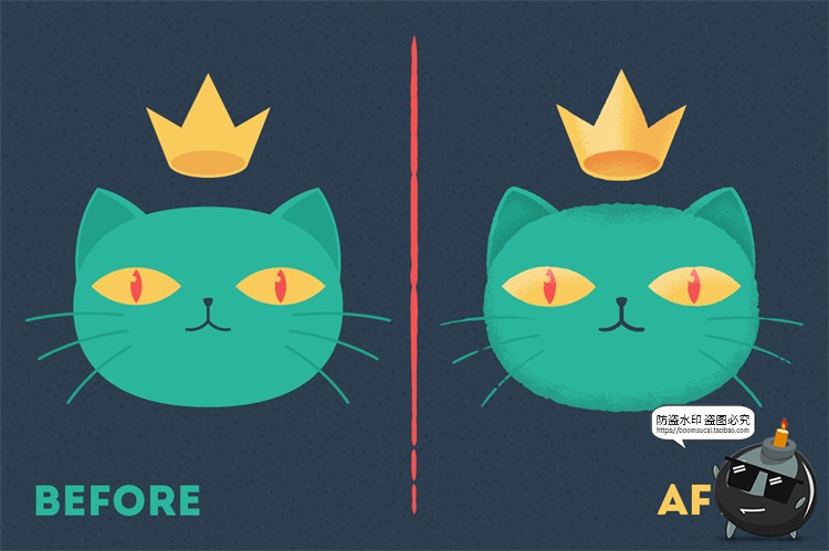 图片[3]-64款海绵喷枪粉笔颗粒感涂鸦嘈杂肌理插画手绘效果Ai矢量笔刷素材-设计猿