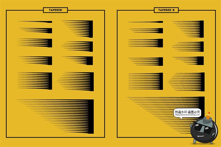 图片[4]-100款木刻风格版画锐利线条清晰锋利剪贴插画效果Ai矢量笔刷素材-设计猿
