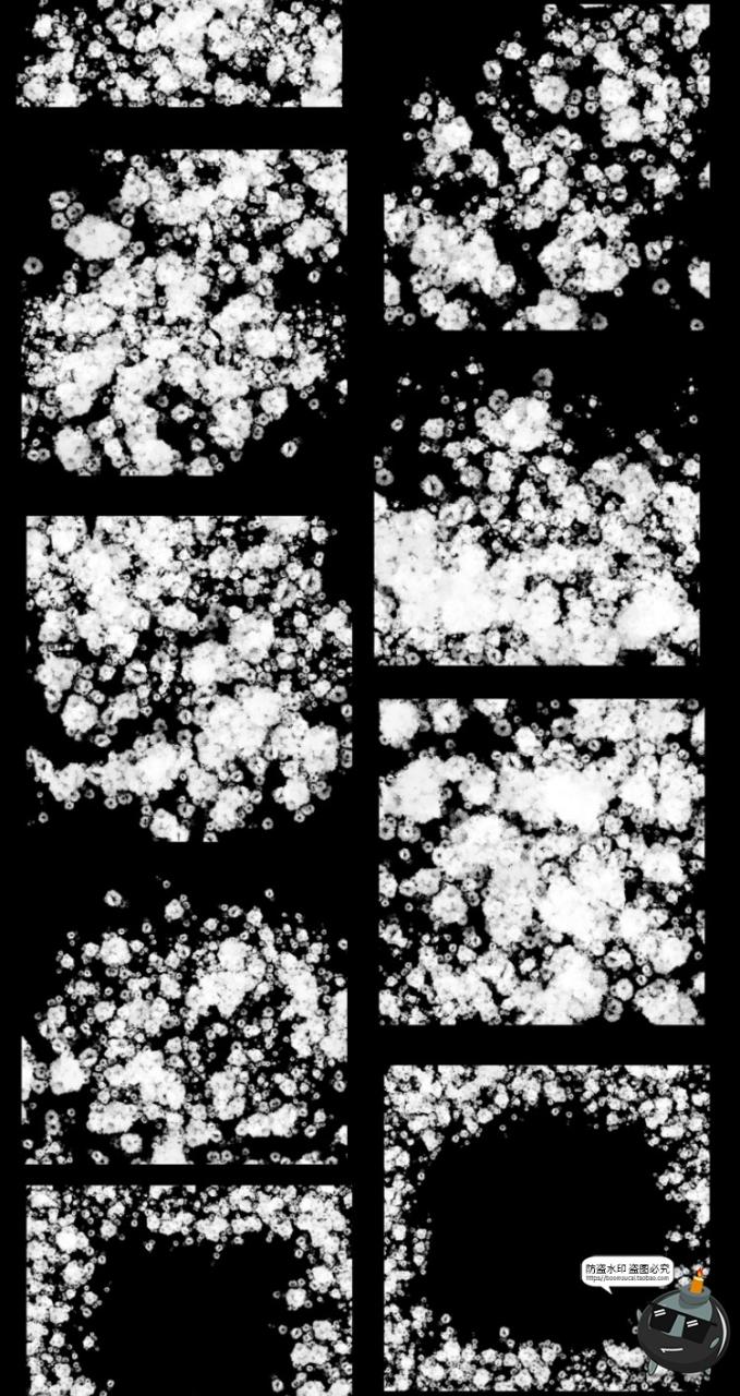 图片[4]-冻结雪花冰晶结冰冬季窗户冰纹纹理纹路PS笔刷后期合成PS设计素材-设计猿
