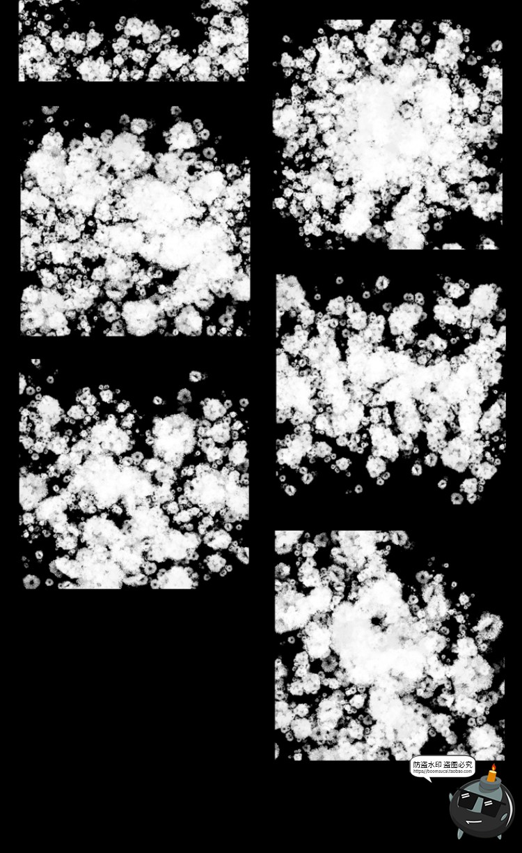图片[5]-冻结雪花冰晶结冰冬季窗户冰纹纹理纹路PS笔刷后期合成PS设计素材-设计猿