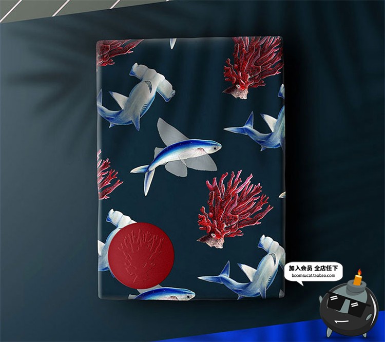 手工礼品包装盒礼物包装纸打包设计效果图展示样机PSD模板PS素材-设计猿