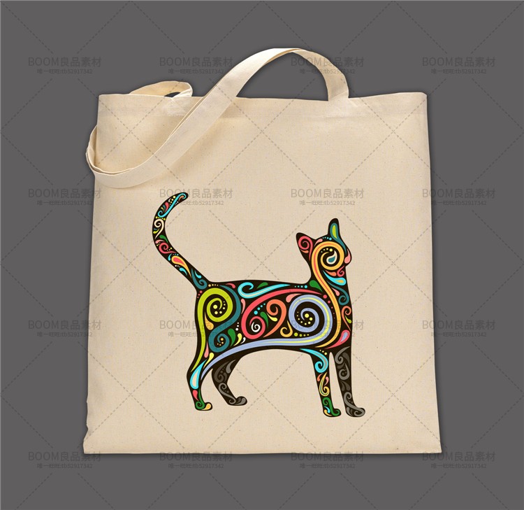 环保麻布手提袋帆布袋VI效果场景外观样机文创标志PSD贴图PS素材-设计猿