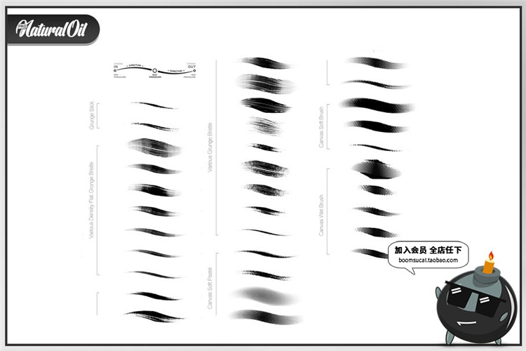 图片[3]-油画笔刷油彩染料颜料效果笔迹涂抹痕迹美术画画手绘板PS笔刷素材-设计猿