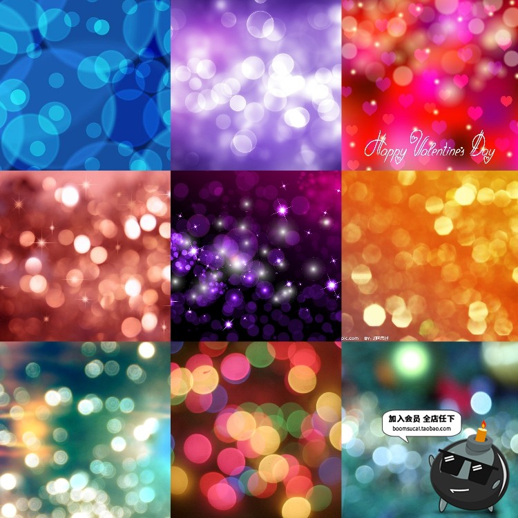 图片[1]-光效粒子光斑炫光晕斑点婚纱影楼特效合成PS后期调色JPG叠加素材-设计猿