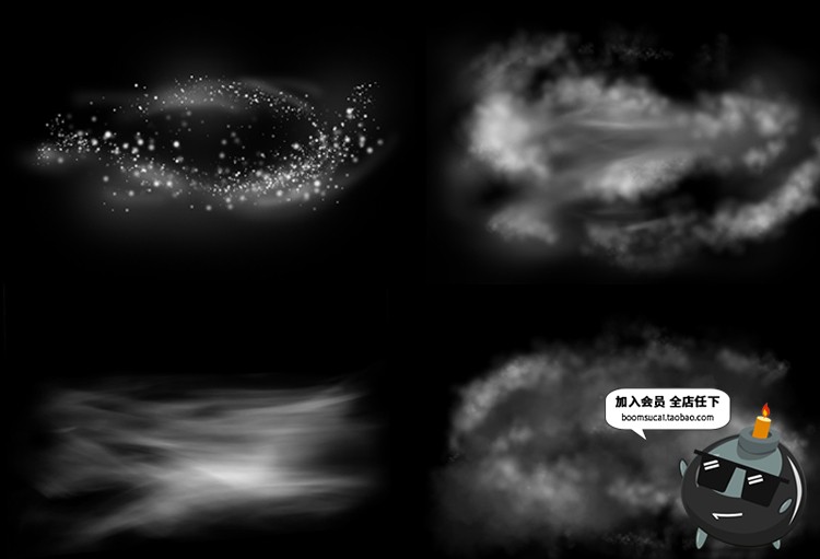 图片[5]-迷雾烟雾雾霾仙境丛林风景合成环境渲染高清透明PNG免扣后期素材-设计猿