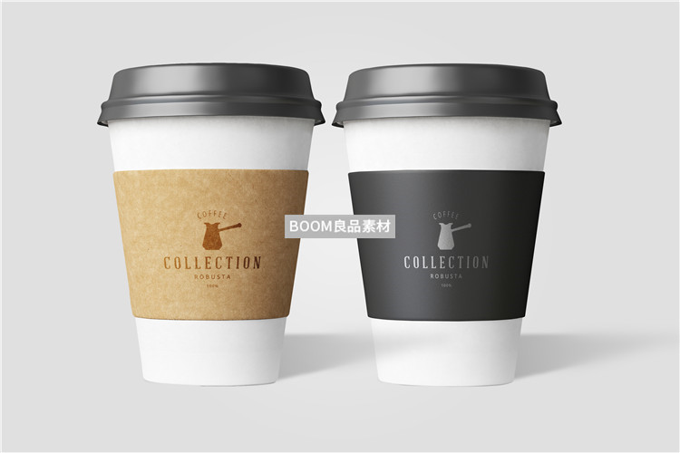 图片[12]-咖啡奶茶热饮包装纸袋餐饮品牌场景展示VI智能贴图PSD样机PS素材-设计猿