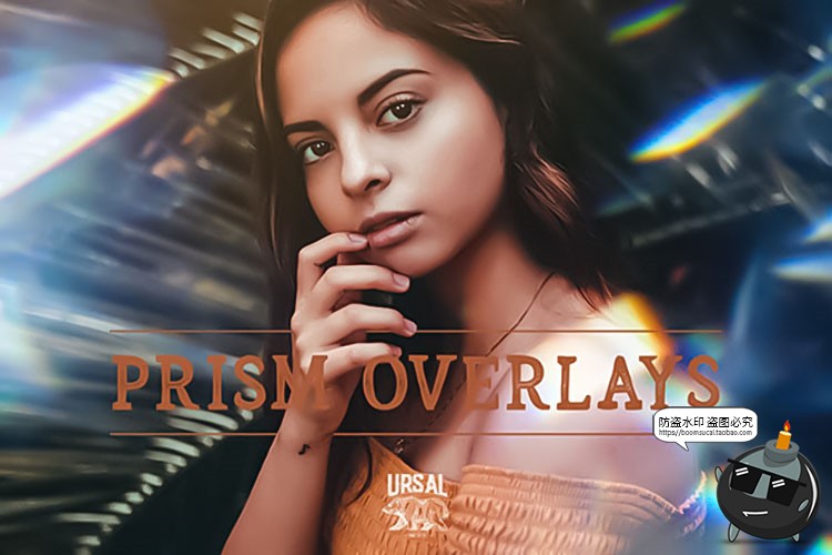 图片[1]-高清炫彩棱镜自然光效水晶彩虹光斑后期叠加背景JPG黑底图片素材-设计猿