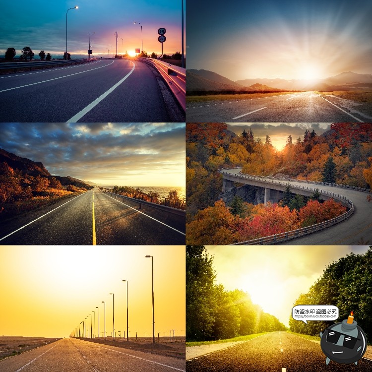 图片[9]-高清柏油公路沥青道路马路自然风光背景风景后期合成JPG图片素材-设计猿