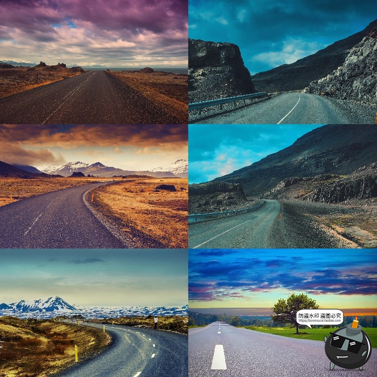 图片[10]-高清柏油公路沥青道路马路自然风光背景风景后期合成JPG图片素材-设计猿