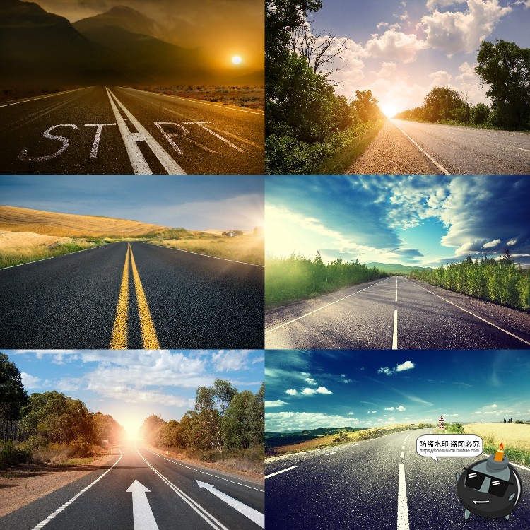 图片[11]-高清柏油公路沥青道路马路自然风光背景风景后期合成JPG图片素材-设计猿