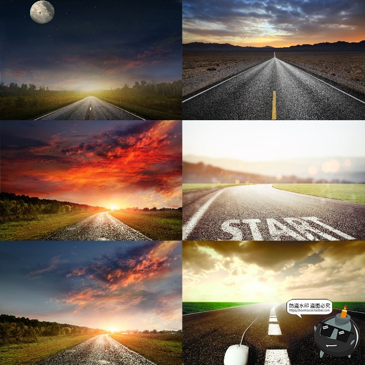 图片[16]-高清柏油公路沥青道路马路自然风光背景风景后期合成JPG图片素材-设计猿