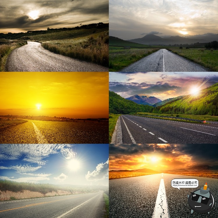 图片[17]-高清柏油公路沥青道路马路自然风光背景风景后期合成JPG图片素材-设计猿