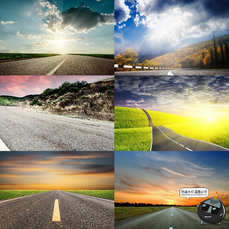 图片[18]-高清柏油公路沥青道路马路自然风光背景风景后期合成JPG图片素材-设计猿