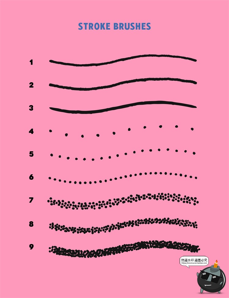图片[7]-潮流复古怀旧漫画艺术颗粒感喷枪涂鸦效果手绘插画噪点AI笔刷素材-设计猿