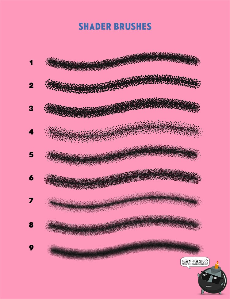 图片[9]-潮流复古怀旧漫画艺术颗粒感喷枪涂鸦效果手绘插画噪点AI笔刷素材-设计猿