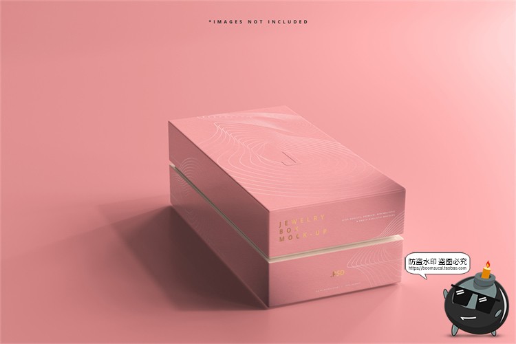 图片[1]-长方形天地盖木质礼盒礼品包装纸盒智能贴图样机PSD模板PS素材-设计猿