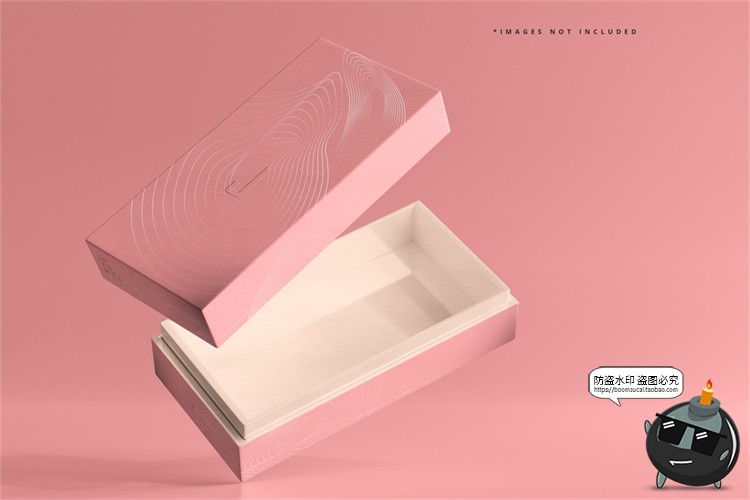 图片[2]-长方形天地盖木质礼盒礼品包装纸盒智能贴图样机PSD模板PS素材-设计猿