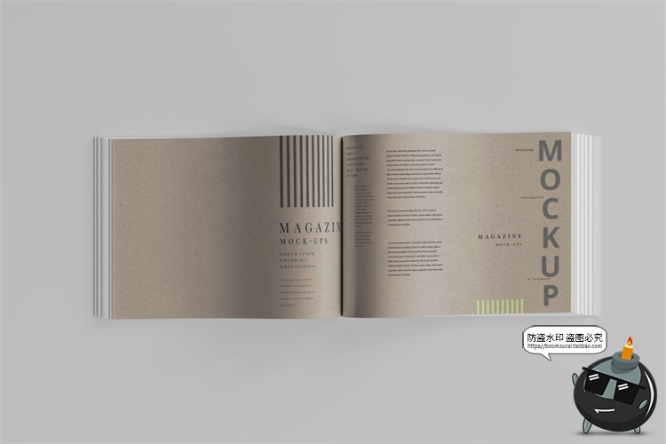 图片[8]-横板产品宣传画册书籍杂志本子封面展开叠起智能样机PSD模板素材-设计猿