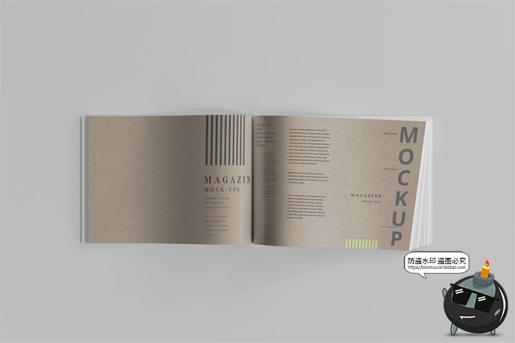 图片[13]-横板产品宣传画册书籍杂志本子封面展开叠起智能样机PSD模板素材-设计猿