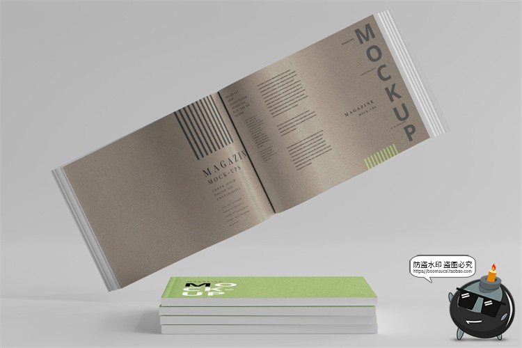 图片[19]-横板产品宣传画册书籍杂志本子封面展开叠起智能样机PSD模板素材-设计猿