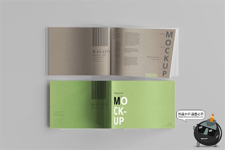 图片[20]-横板产品宣传画册书籍杂志本子封面展开叠起智能样机PSD模板素材-设计猿