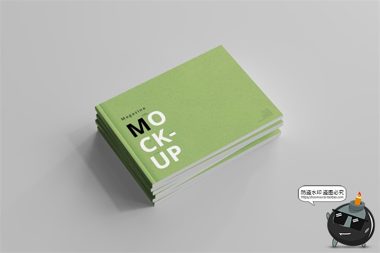 图片[26]-横板产品宣传画册书籍杂志本子封面展开叠起智能样机PSD模板素材-设计猿