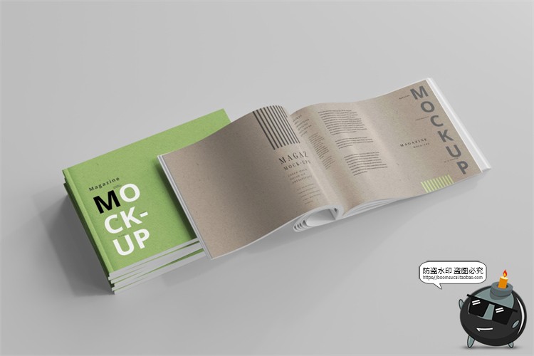 图片[28]-横板产品宣传画册书籍杂志本子封面展开叠起智能样机PSD模板素材-设计猿