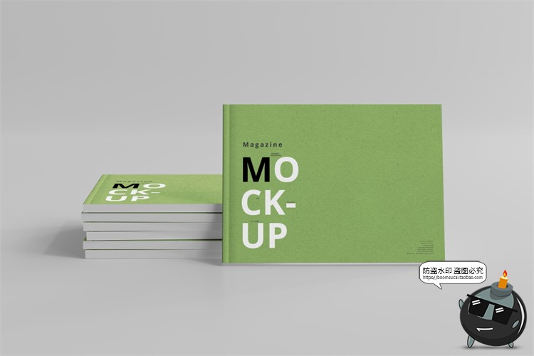 图片[32]-横板产品宣传画册书籍杂志本子封面展开叠起智能样机PSD模板素材-设计猿