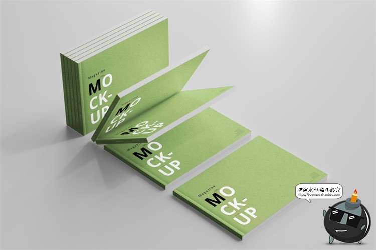 图片[37]-横板产品宣传画册书籍杂志本子封面展开叠起智能样机PSD模板素材-设计猿