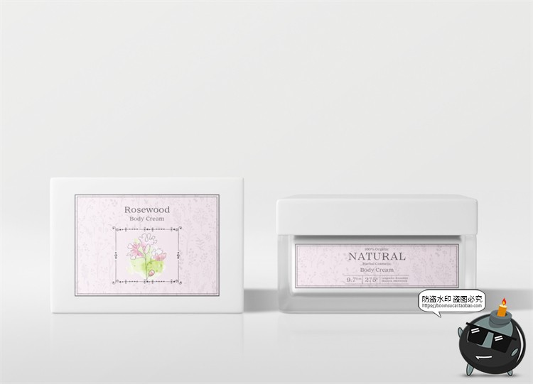 图片[3]-化妆品护肤品方形瓶子包装样机洗浴沐浴组合VI样机PSD模板PS素材-设计猿