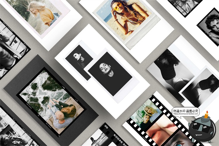 图片[6]-胶卷胶片框架品牌推广新媒体电商海报PNG边框PSD样机模板PS素材-设计猿