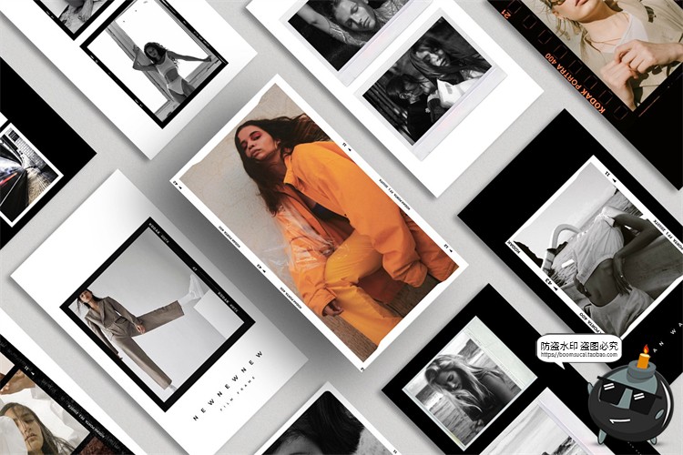 图片[7]-胶卷胶片框架品牌推广新媒体电商海报PNG边框PSD样机模板PS素材-设计猿