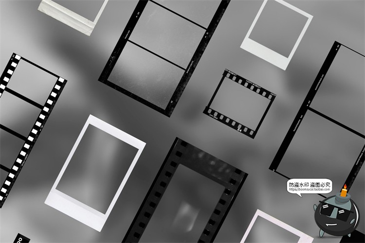 图片[10]-胶卷胶片框架品牌推广新媒体电商海报PNG边框PSD样机模板PS素材-设计猿