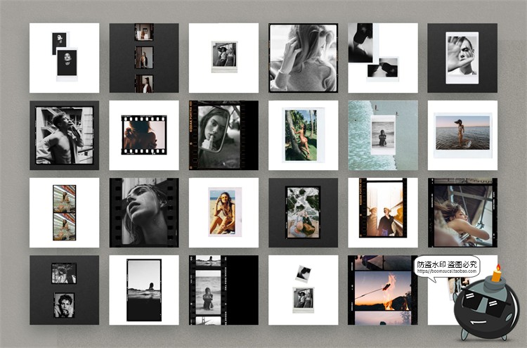 图片[13]-胶卷胶片框架品牌推广新媒体电商海报PNG边框PSD样机模板PS素材-设计猿