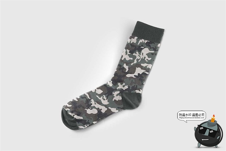 图片[2]-袜子包装长袜盒型礼盒飞机盒包装展示智能贴图样机PSD模板PS素材-设计猿