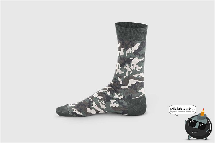 图片[3]-袜子包装长袜盒型礼盒飞机盒包装展示智能贴图样机PSD模板PS素材-设计猿