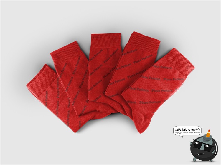 图片[8]-袜子包装长袜盒型礼盒飞机盒包装展示智能贴图样机PSD模板PS素材-设计猿