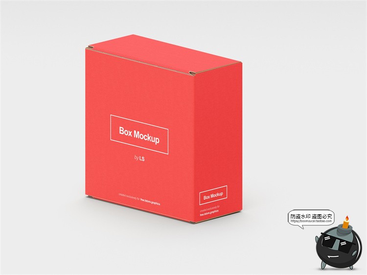 图片[1]-牛皮纸箱快递箱子包装盒瓦楞纸盒VI效果图展示PSD贴图样机ps素材-设计猿