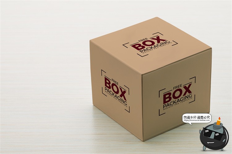 图片[14]-牛皮纸箱快递箱子包装盒瓦楞纸盒VI效果图展示PSD贴图样机ps素材-设计猿