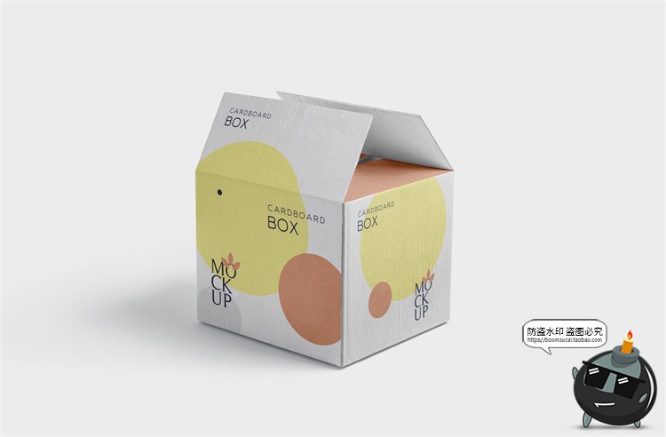 图片[18]-牛皮纸箱快递箱子包装盒瓦楞纸盒VI效果图展示PSD贴图样机ps素材-设计猿