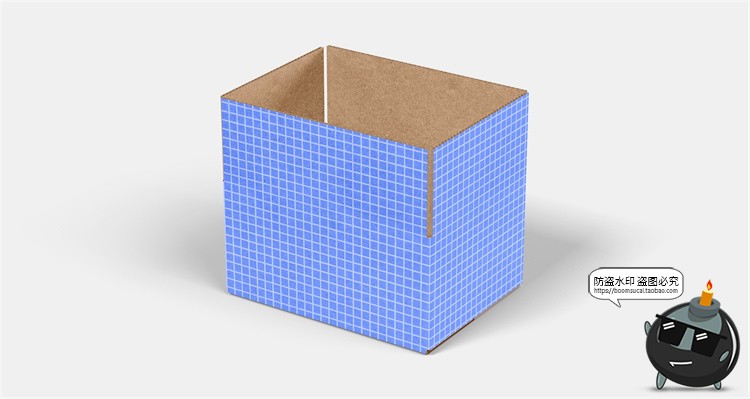 图片[24]-牛皮纸箱快递箱子包装盒瓦楞纸盒VI效果图展示PSD贴图样机ps素材-设计猿