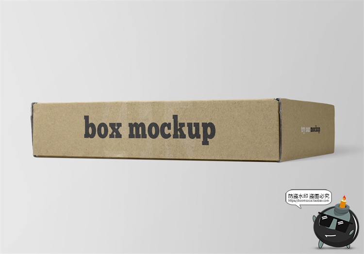 图片[29]-牛皮纸箱快递箱子包装盒瓦楞纸盒VI效果图展示PSD贴图样机ps素材-设计猿