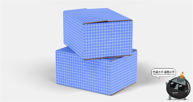 图片[30]-牛皮纸箱快递箱子包装盒瓦楞纸盒VI效果图展示PSD贴图样机ps素材-设计猿