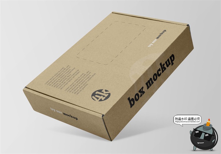 图片[31]-牛皮纸箱快递箱子包装盒瓦楞纸盒VI效果图展示PSD贴图样机ps素材-设计猿